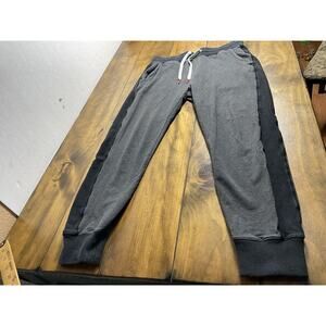 Psycho Bunny Jogger Sweatpants Mens Size Medium Gray Drawstring Pockets